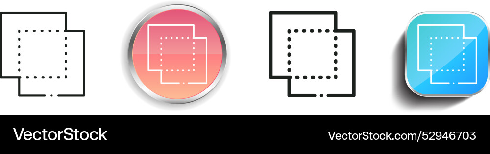 Combine icon thin linear regular and button style Combine icon thin linear regular and button style Vector Image