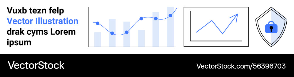 Data analytics with line and bar graphs Data analytics with line and bar graphs vector image