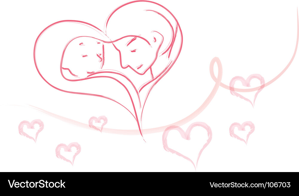 Romantic Vector Image