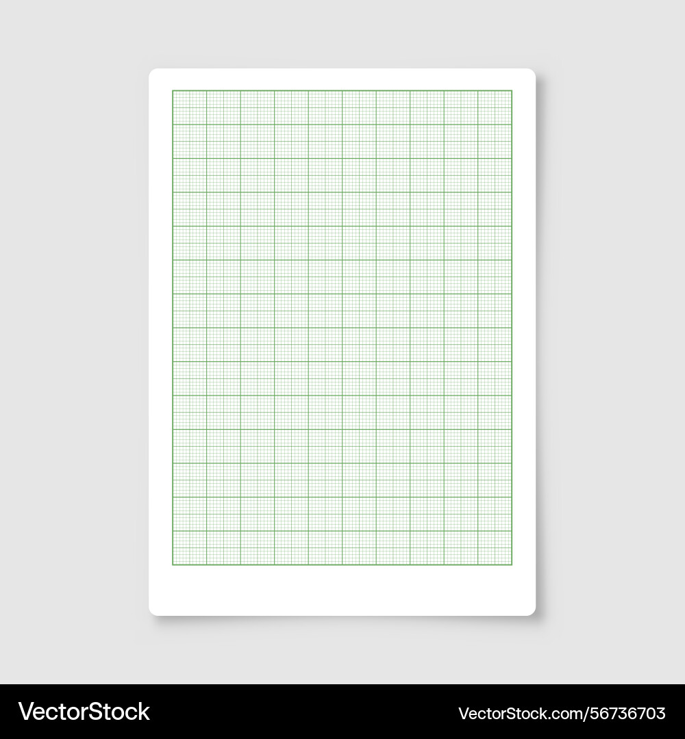 Sheet of graph paper with grid millimeter Sheet of graph paper with grid millimeter vector image