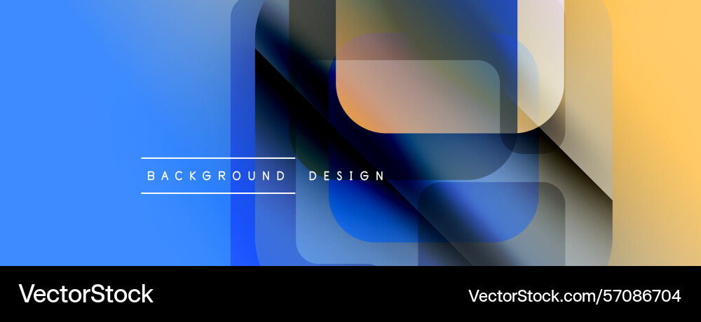 Abstract geometric shapes overlap creating Vector Image