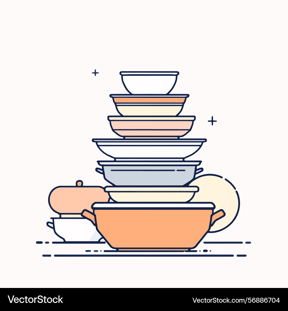 Ai-generated stack of clean colorful empty Vector Image