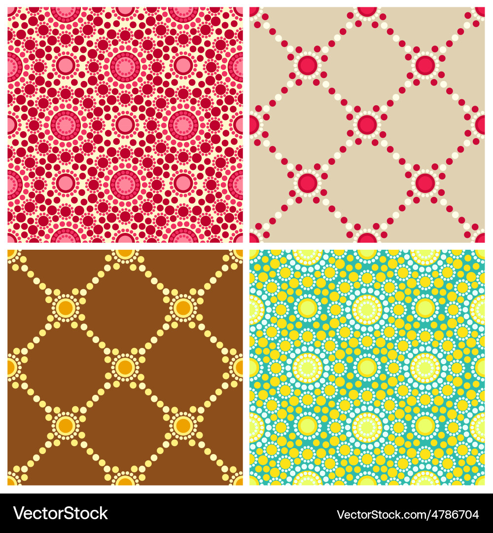 Retro Circle Pattern vector image