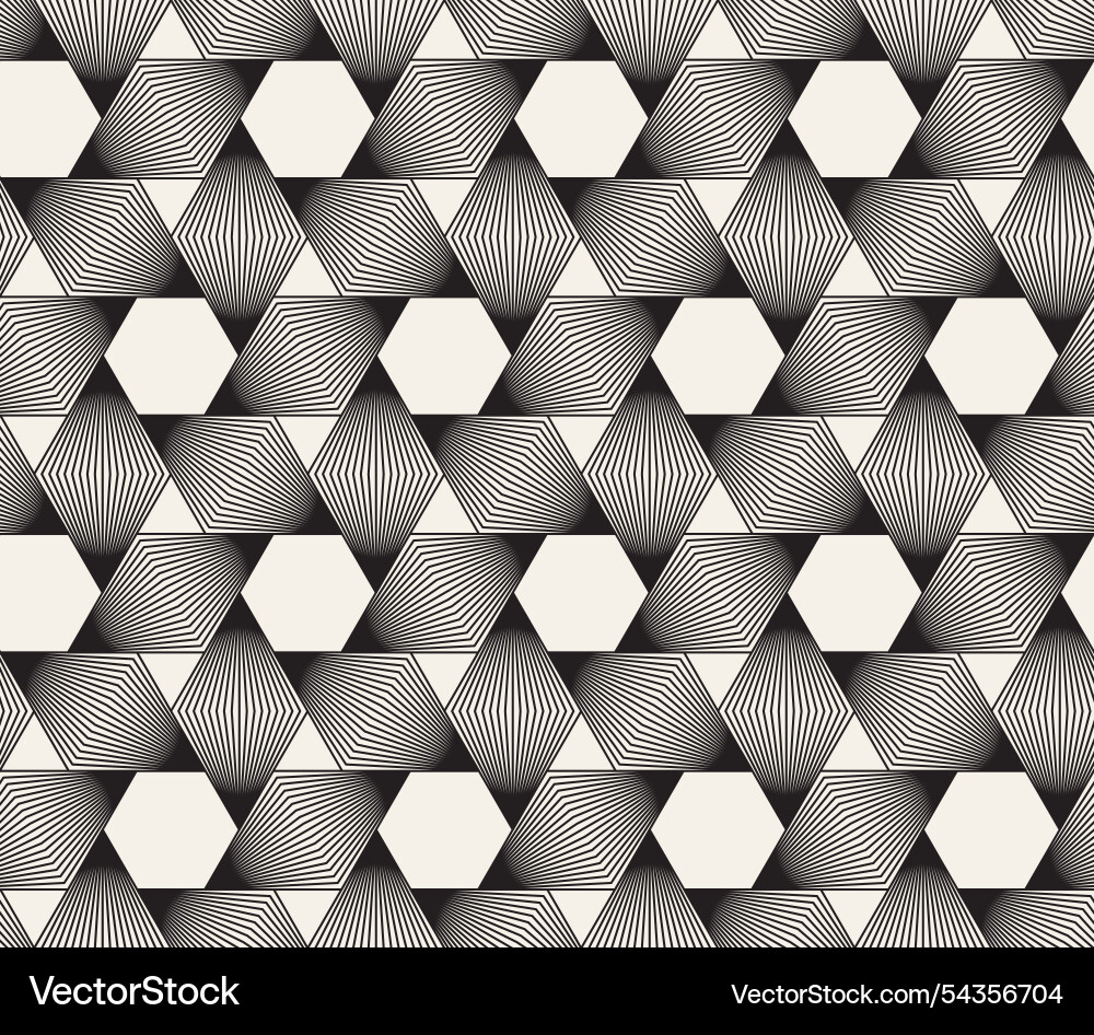 Seamless pattern repeating geometric elements vector image