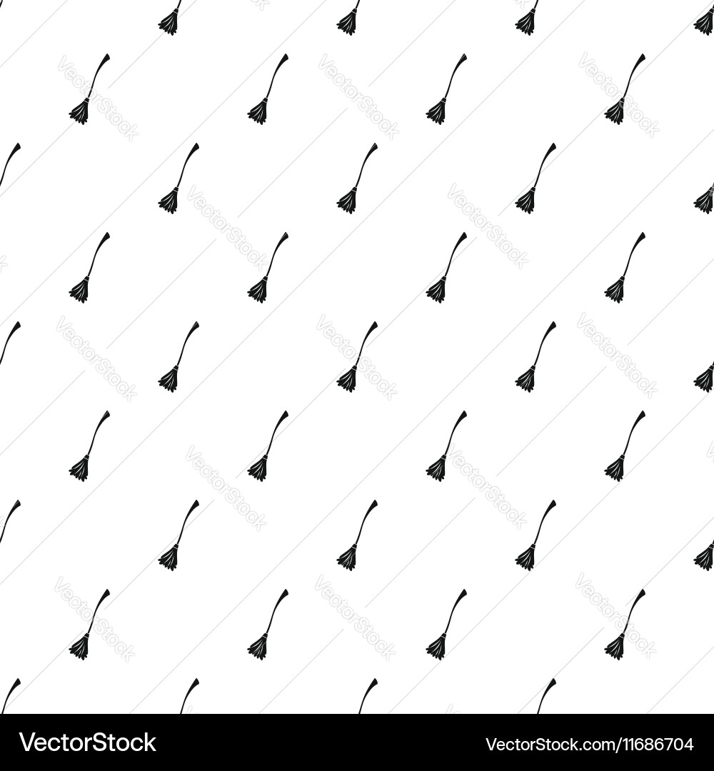 Witches broom pattern simple style Vector Image