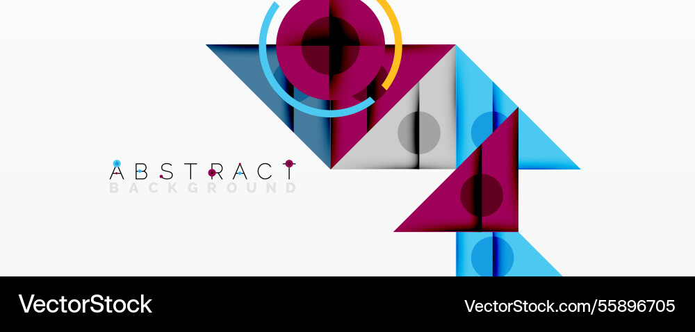 Abstract geometric composition with intersecting Abstract geometric composition with intersecting vector image