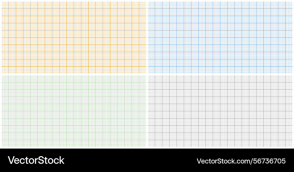 Graph paper sheets with grid millimeter Graph paper sheets with grid millimeter vector image