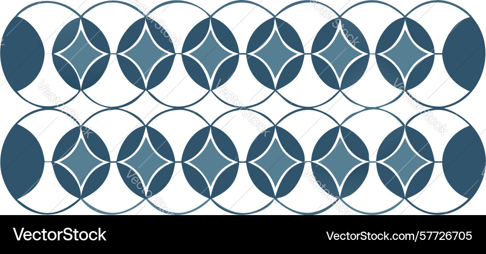 Overlapping geometric diamond shapes repeating vector image