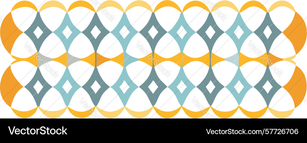 Continuous geometric diamond pattern abstract vector image