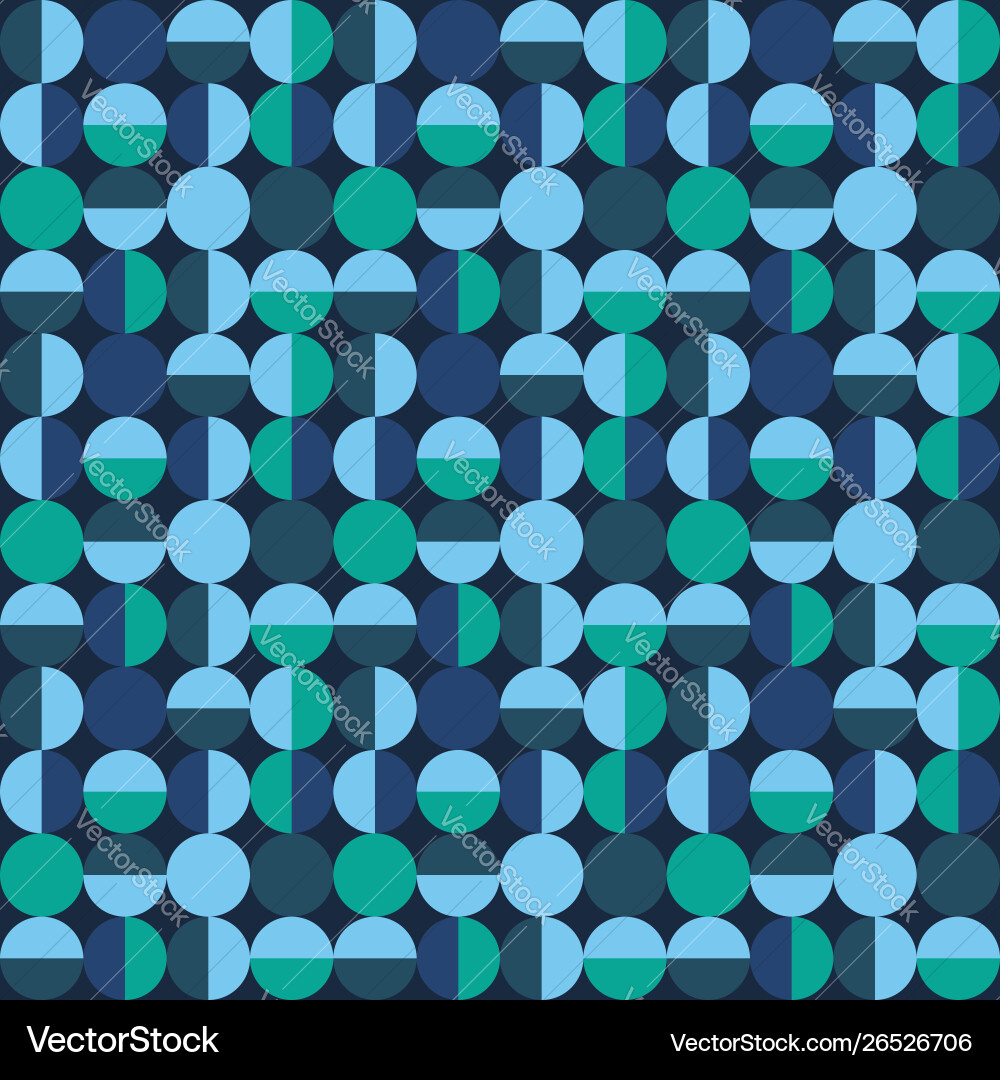 Seamless geometric pattern with circles Vector Image