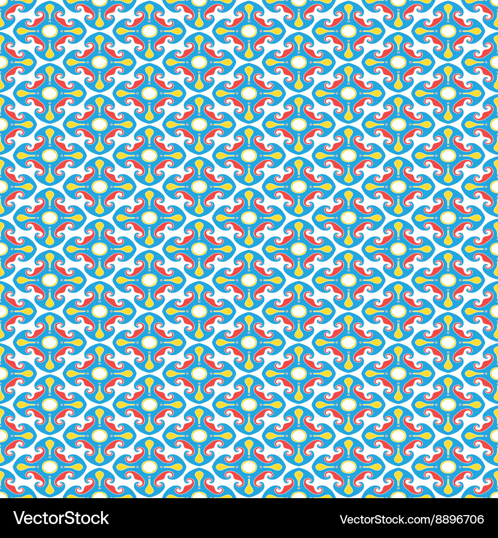 Square rosettes seamless pattern Vector Image