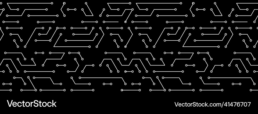 Circuit Board Pattern - Tech Background vector image