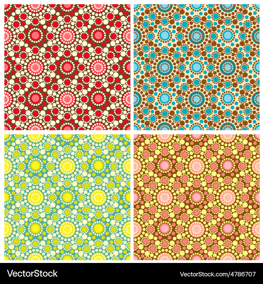 Retro Circle Pattern vector image