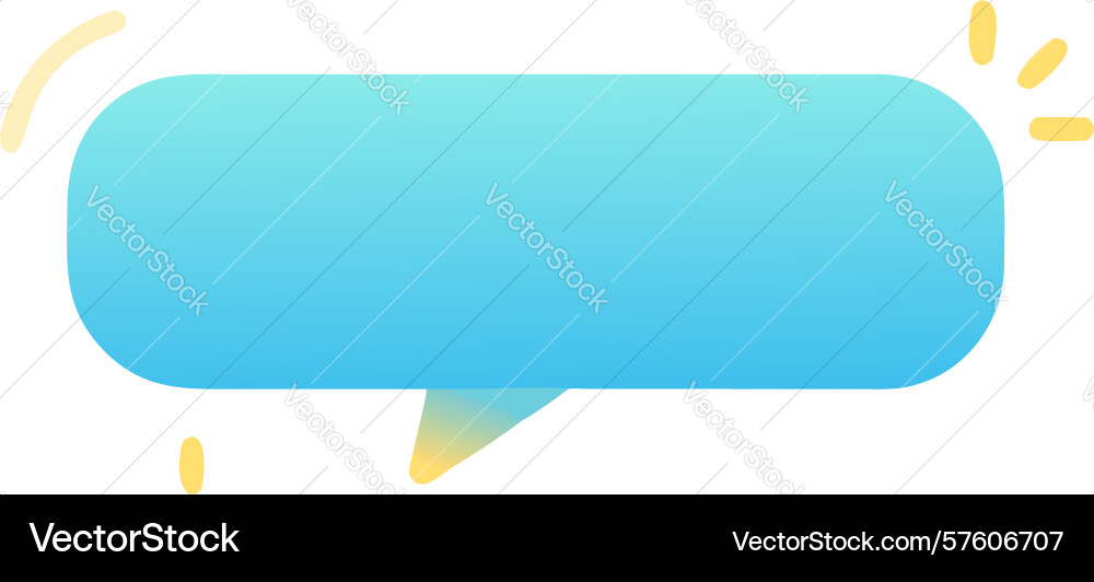 Simple empty speech bubble icon for text design vector image
