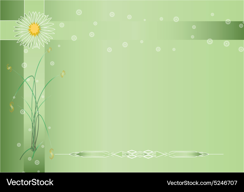 Spring background powerpoint size a4 Royalty Free Vector