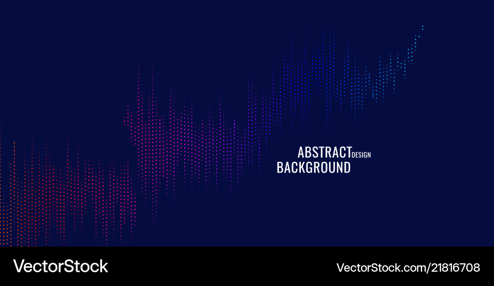 Dynamic Colored Particle Background vector image