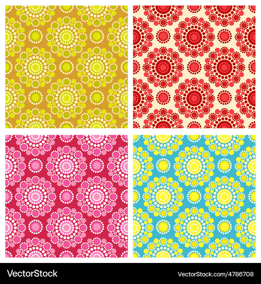 Retro Circle Pattern vector image