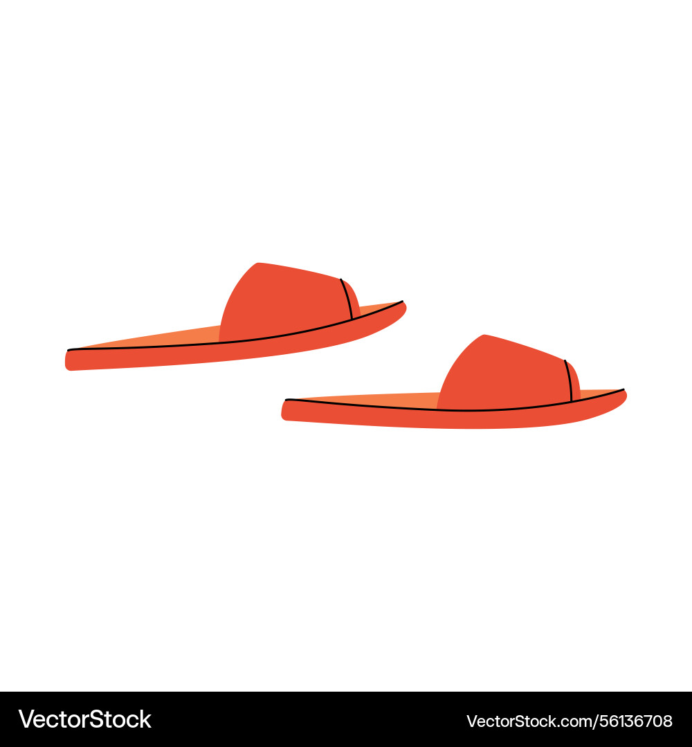 Summer slide sandals comfortable beach slippers Summer slide sandals comfortable beach slippers vector image