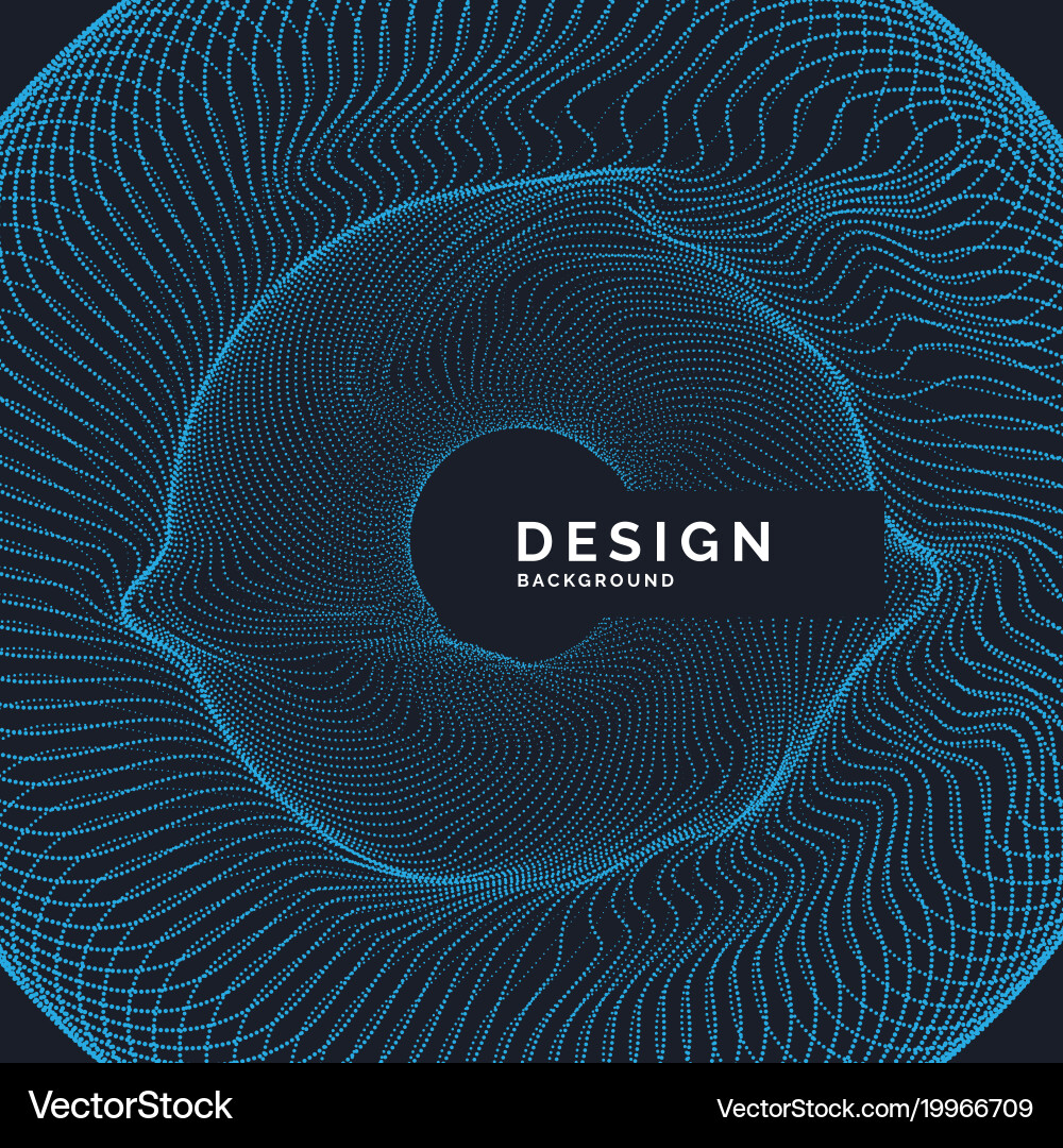 Abstract background with dynamic waves vector image