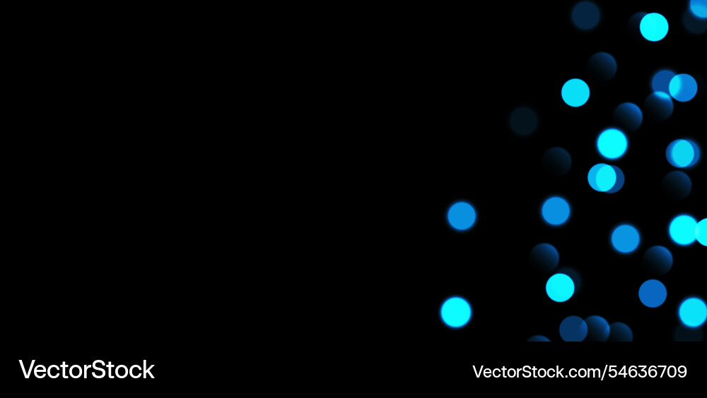 Blue bokeh blurred background with sparkling Blue bokeh blurred background with sparkling vector image