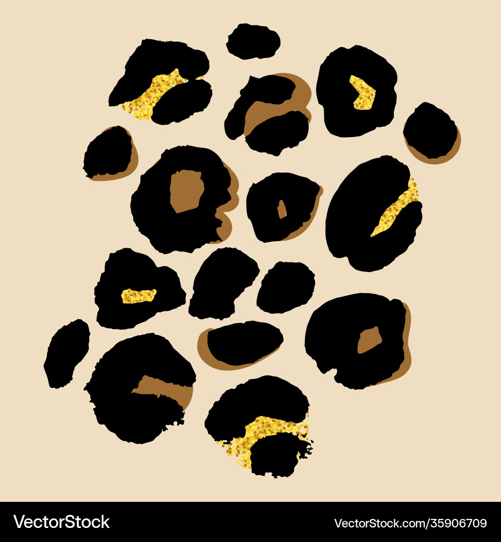 Leopard print pattern wild texture for design Leopard print pattern wild texture for design vector image