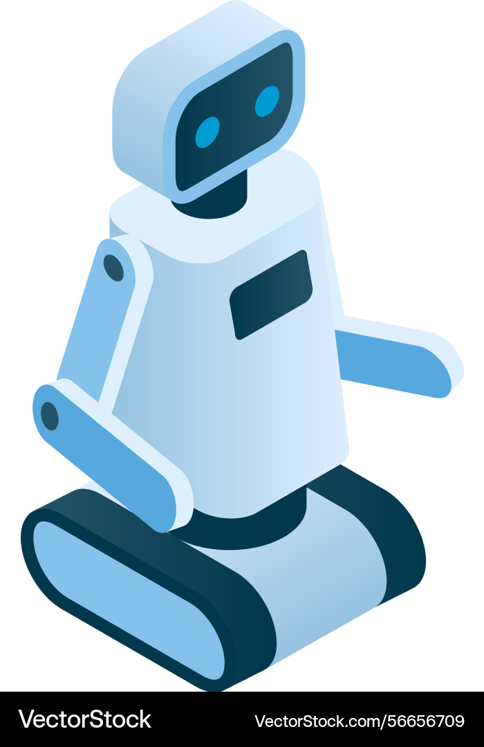 Robot icon bot ai assistant design vector image