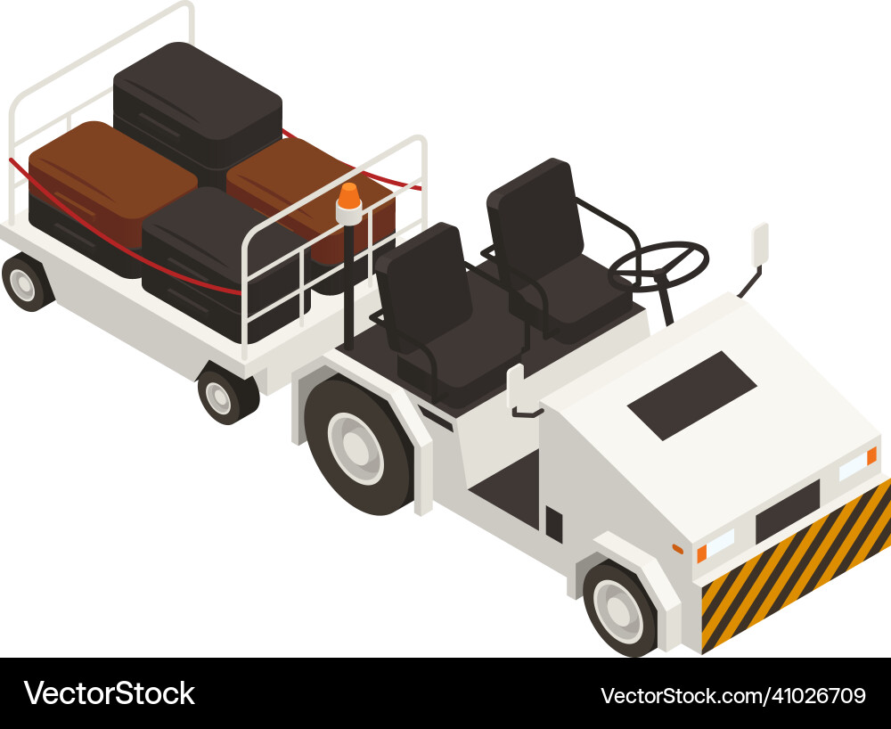 Towing truck icon vector image