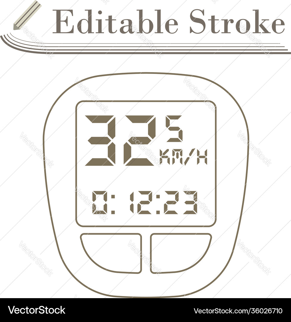 Bike computer icon Royalty Free Vector Image - VectorStock