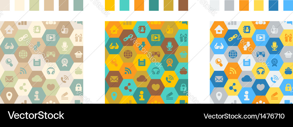 Cellular Network Pattern vector image
