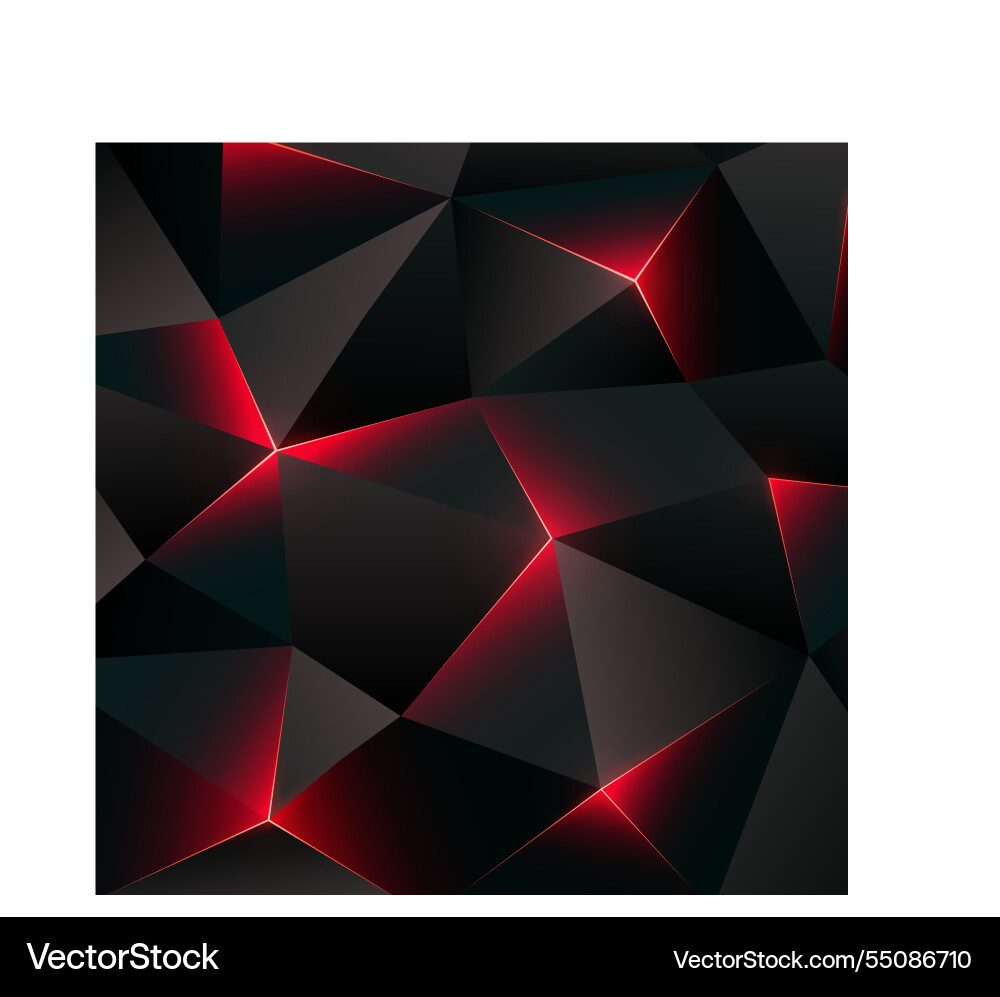 Dark low poly background abstract triangle polygon Vector Image