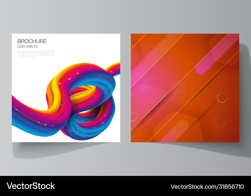 Minimal layout two square Minimal layout two square vector image