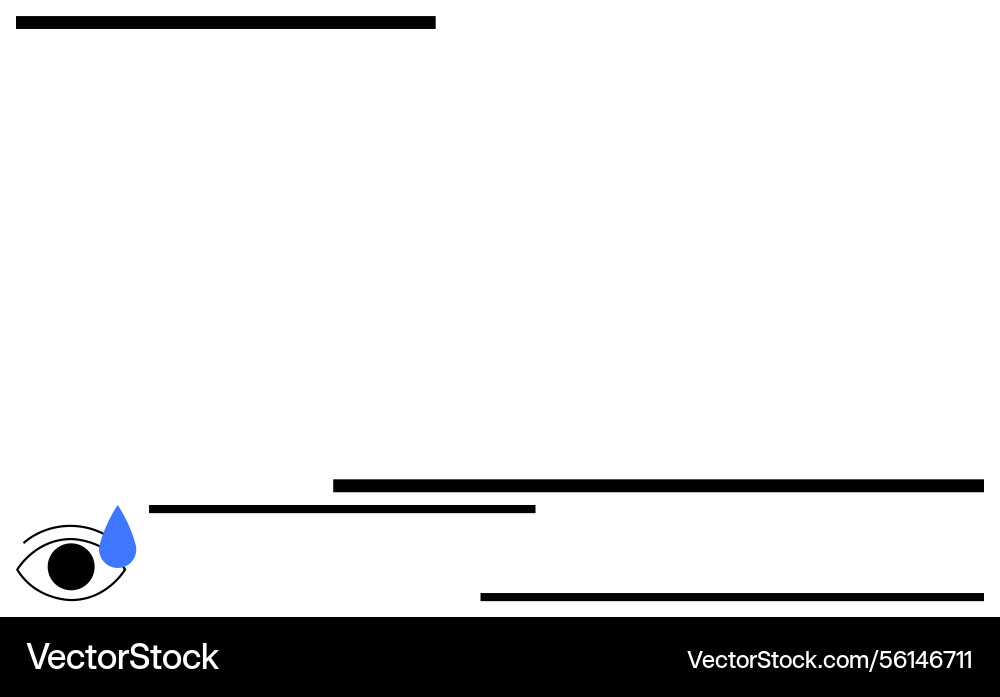 Abstract eye with a drop against minimalistic Abstract eye with a drop against minimalistic Vector Image