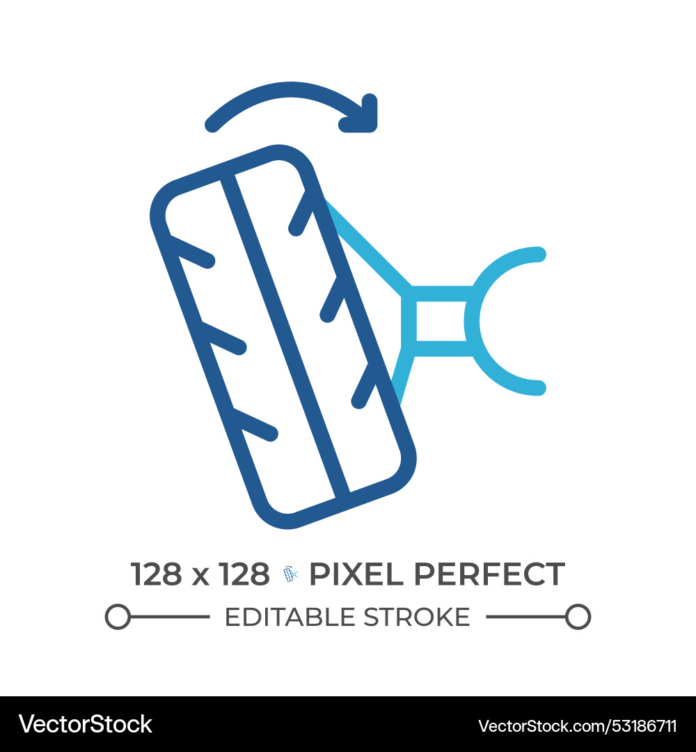 Car wheel alignment two color line icon Car wheel alignment two color line icon vector image