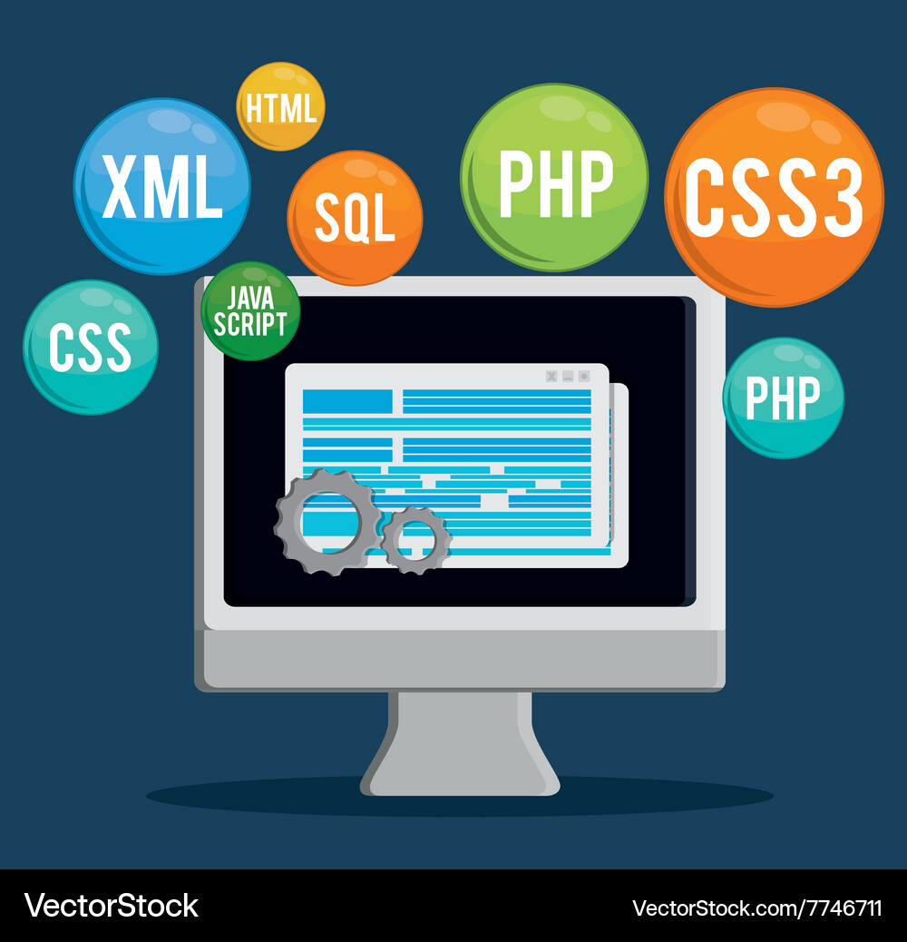 Developer icon design Vector Image