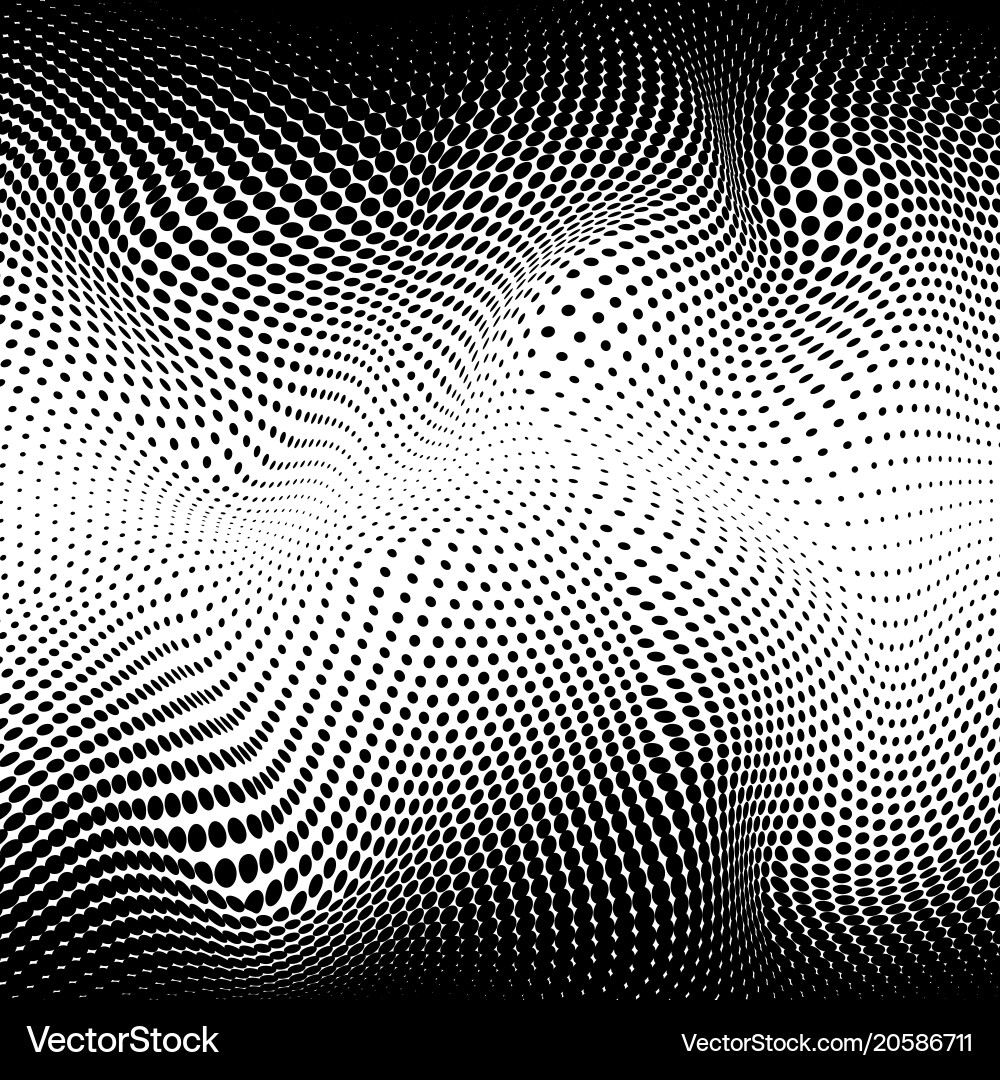 Dotted Halftone Gradient Texture vector image