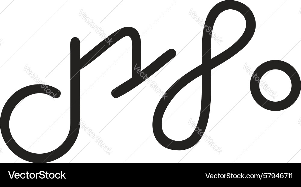 Eternal Music Loop - Abstract Line vector image