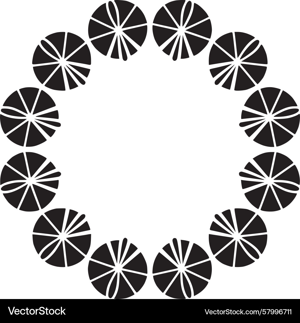 Geometric Circle Pattern Vector Image