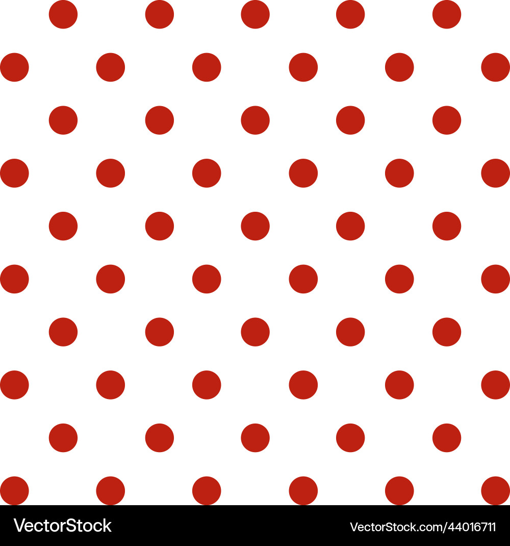 Polka dots polkadots red dot seamless vector image