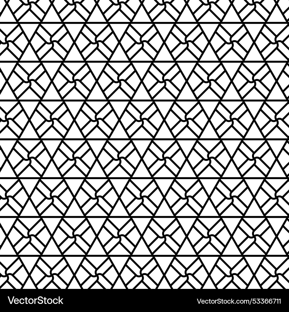 Seamless pattern with a geometric grid vector image