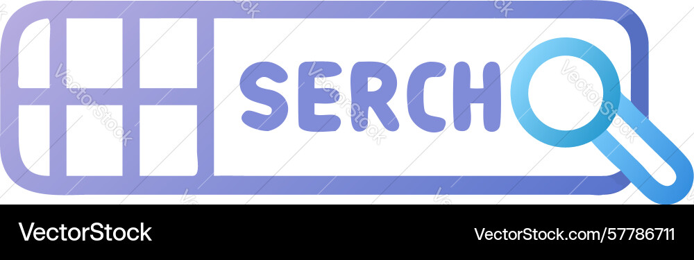 Search text field ui element with placeholder vector image