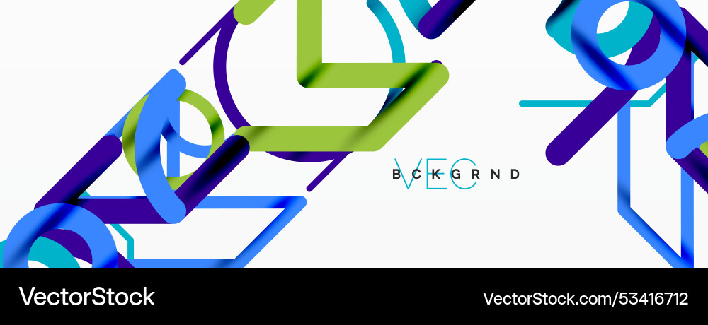 Abstract background circles and colorful round vector image