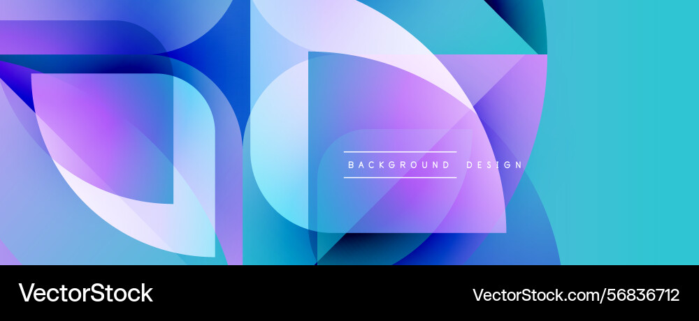 Abstract geometric shapes overlap creating Abstract geometric shapes overlap creating vector image