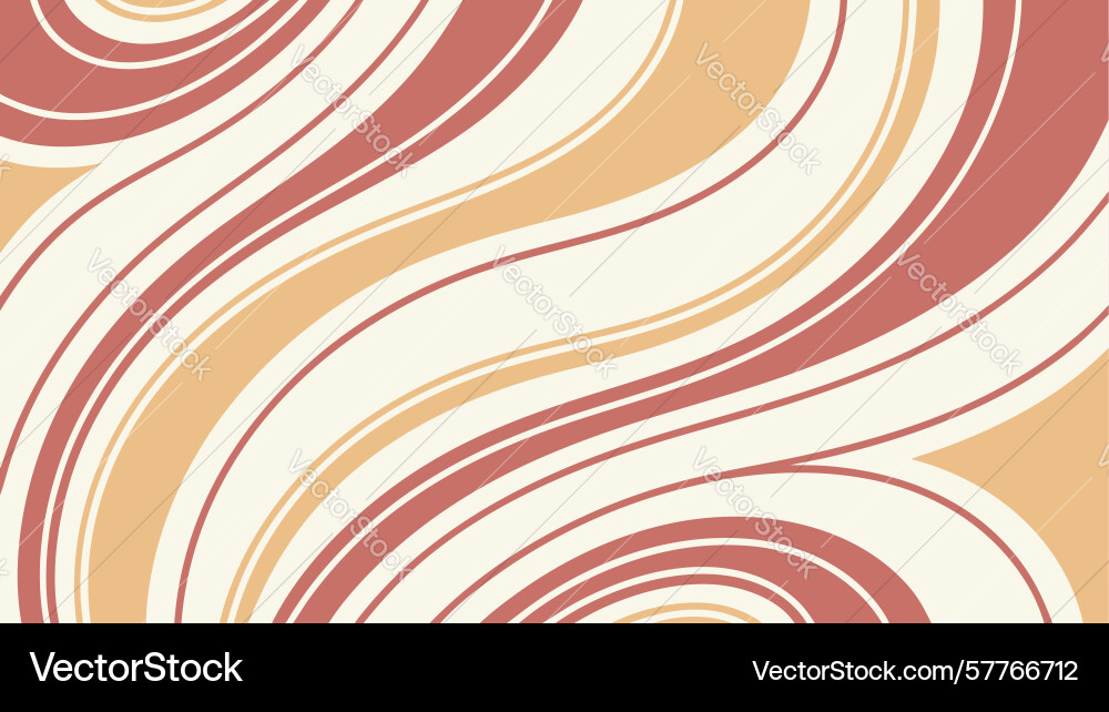 Abstract swirling lines dynamic warm background Vector Image