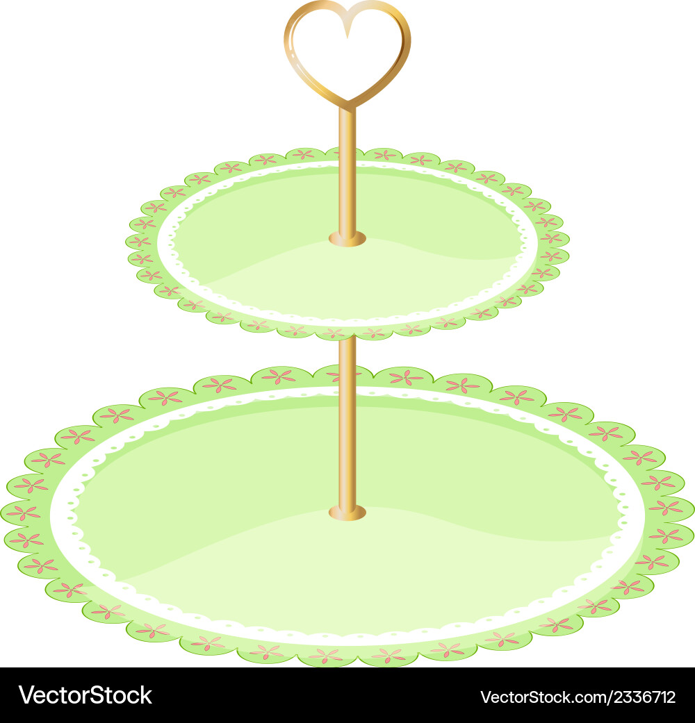 An empty tray Vector Image