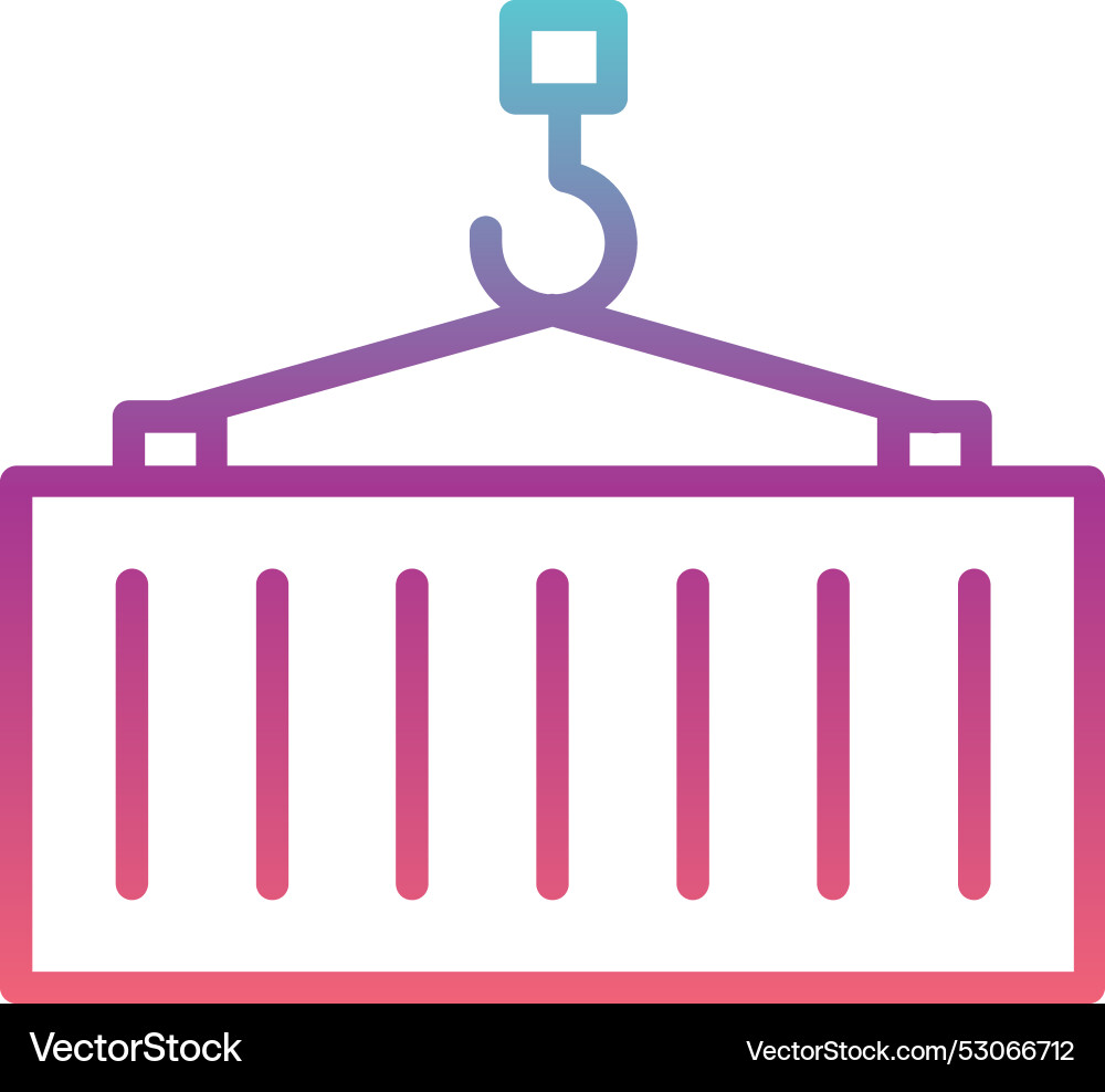 Container line gradient design Vector Image