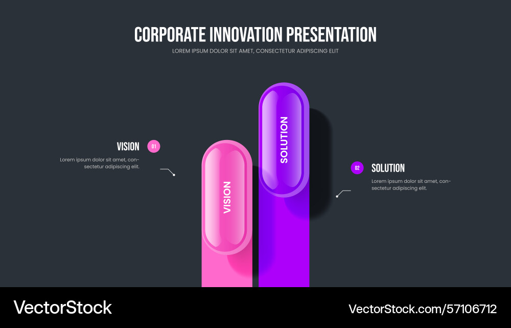 Creative development slideshow layout vector image
