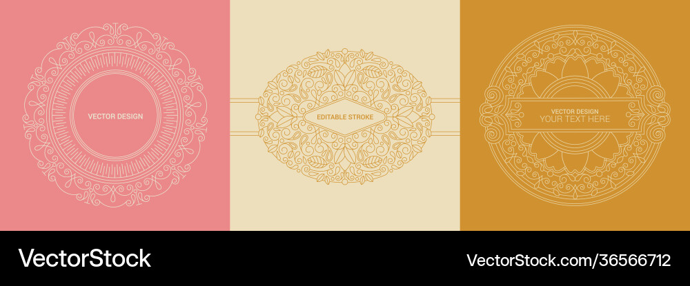 Design templates in simple modern style with copy Design templates in simple modern style with copy vector image