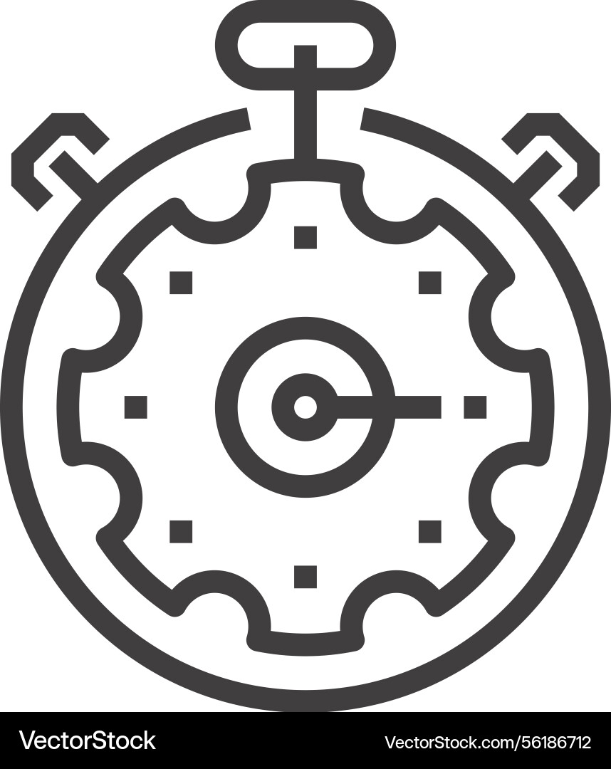 Fast processing flat line web icon Fast processing flat line web icon vector image