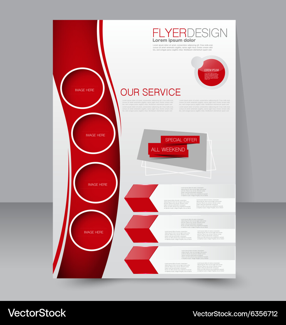 Flyer template business brochure editable a4 Vector Image flyer-template-business-brochure-editable-a4-vector-image