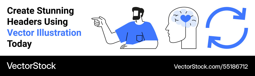 Modern design elements featuring gesture brain Modern design elements featuring gesture brain vector image